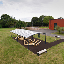 Broxap outdoor furniture and play equipment for new school