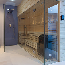 Modern sauna for new build home