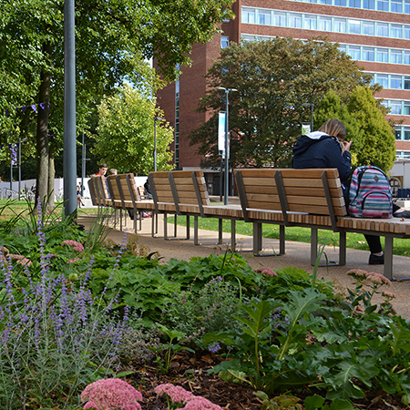 Outdoor furniture for The University of Manchester