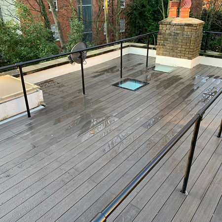 iDecking proves the ideal solution for flat roof in London