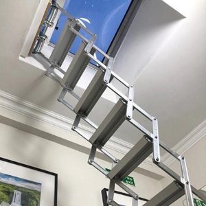 Compact Piccolo Premier Loft Ladder perfect for fire escape