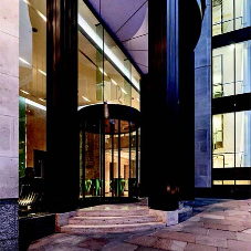 Bespoke entrance for 12 Arthur Street offices in London