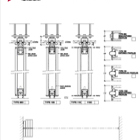 Series AP100 Acoustic Operable Wall 1-Point Suspension Stacking Drawing