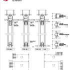 Series AP100 Acoustic Operable Wall 2-Point Suspension Stacking Drawing